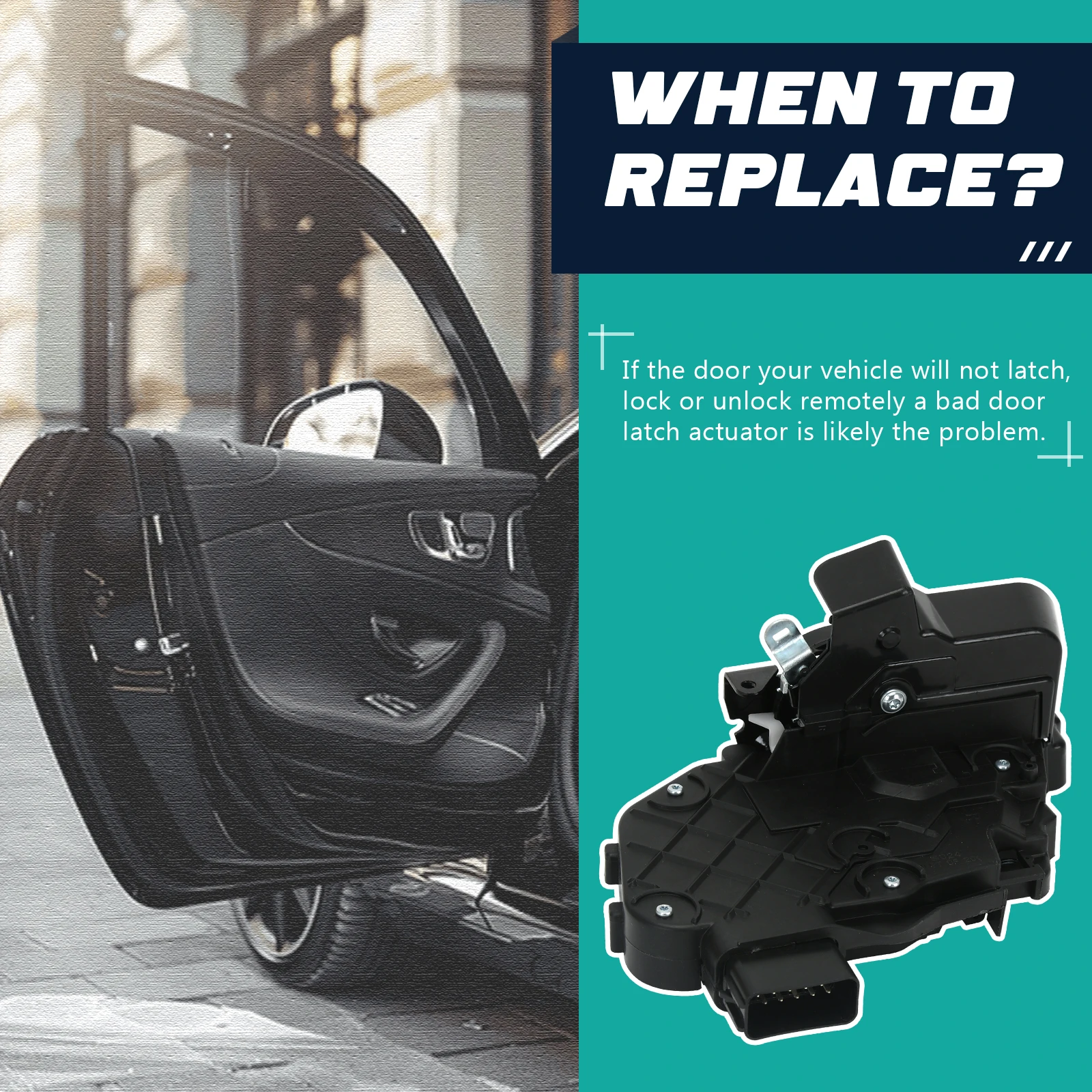 مجموعة أدوات تشغيل مزلاج الباب الميكانيكية الإلكترونية لسيارة لاند روفر رينج روفر إيفوك سبورت LR011303 FQM500330