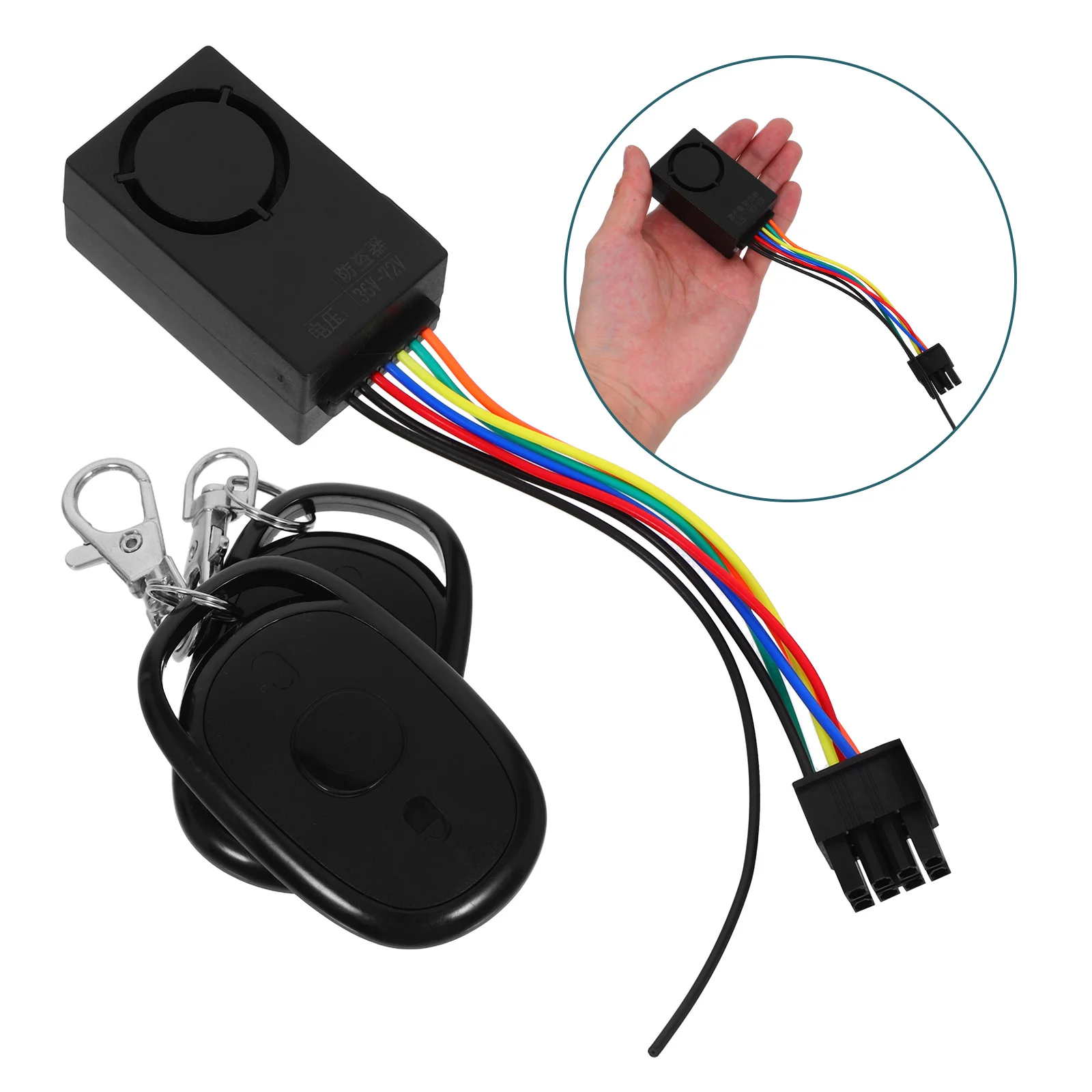

Dual Remote Control Electric Vehicle Anti-Theft Device High Sensitivity Alarm Motorcycle Security Lock Scooter Tricycle Weather