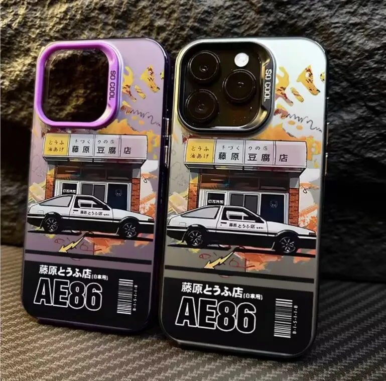 Anime Initial D AE86 Phone Case for Samsung Galaxy S25 S24 S23 S22 S21 S20 Note20 FE Ultra Plus 4G 5G Anti Fall Matte Back Cover