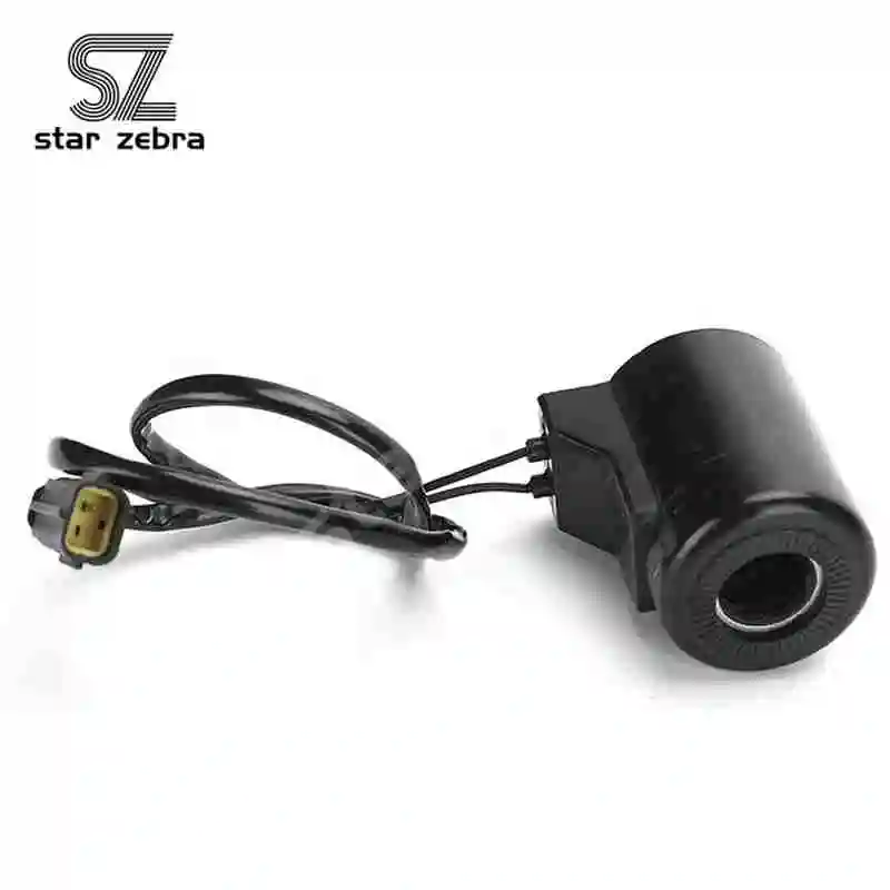 أجزاء محرك Doosan DH300-5 للحفارة 24 فولت ملف صمام الملف اللولبي مع تسخير الأسلاك