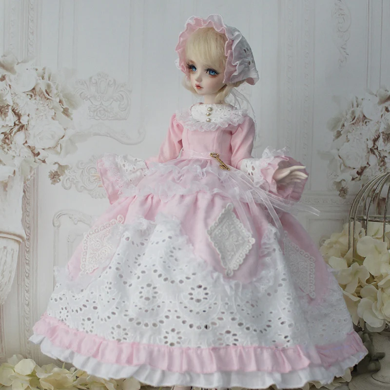 1/4 1/3 Scale BJD Western-Style Long Dress European Palace Retro Lolita Outfit For BJD/SD MSD SD13 Girl Doll Clothes C1685