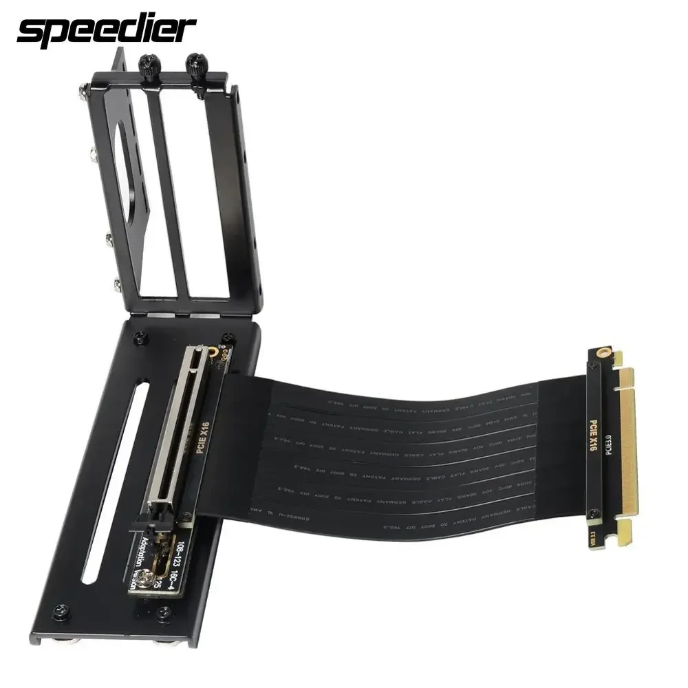 Riser PCI-E 3.0 Riser High Speed PC Graphics Cards PCI Express Cable Extender 16x GPU Riser Cable with Vertical Kit ATX Chassis