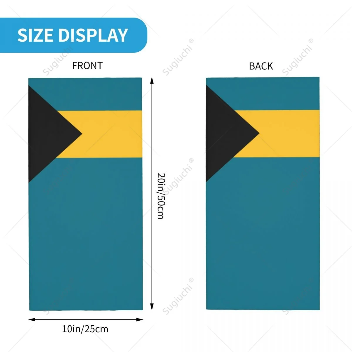 Unisex Bahamas Flagge Bahamian Halstuch Schal Hals Gesichts maske Schals Hals wärmer nahtlose Bandana Kopf bedeckung Radfahren Wandern