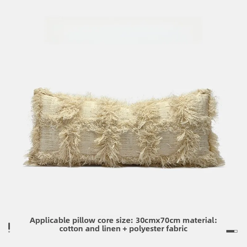 

Скандинавская роскошная декоративная подушка-валик с цветочным узором для гостиной, дивана, кровати, изголовья, чехол для подушки