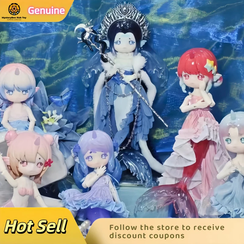 

Genuine Penny'S Treasure Box Tea Tide Secret Fantasy Creature Series Mermaid 1/12 Bjd Blind Box Desktop Ornament Figure Birthday