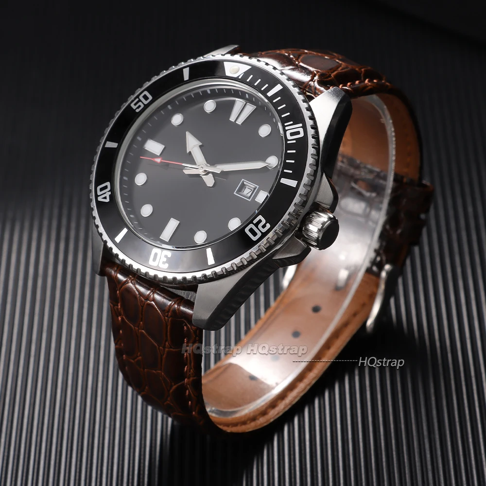 Krokodilmuster-Leder-Uhrenarmbänder mit Schmetterlingsverschluss für Herren, 12mm/14mm 16mm 18mm 19mm 20mm 22mm 24mm Uhrenarmband – Detail 4