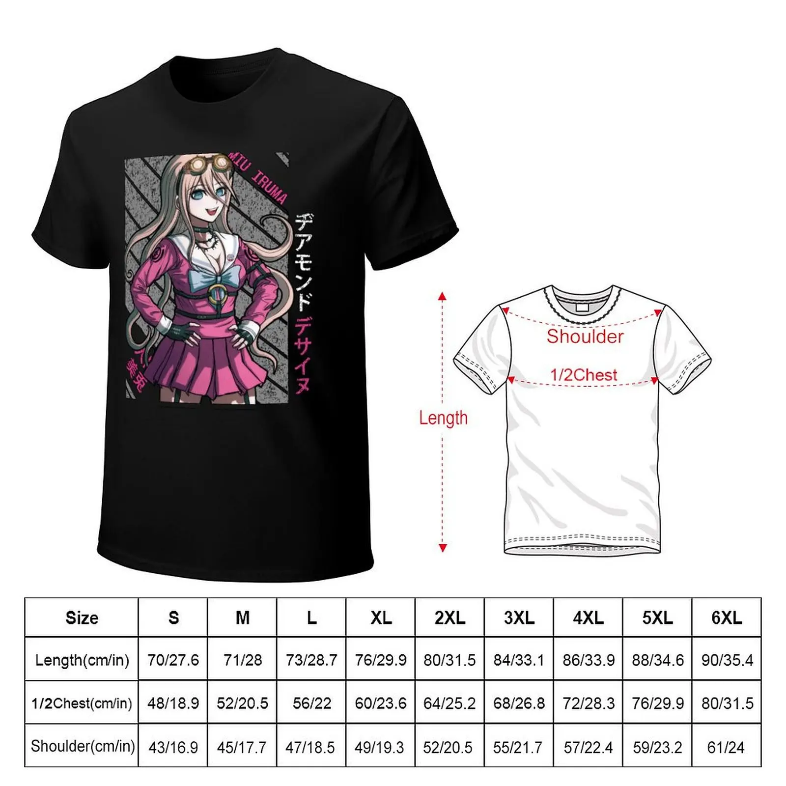 Miu Iruma - DanganRonpa V3 T-Shirt baggy shirts cute clothes summer clothes summer tops mens graphic t-shirts anime