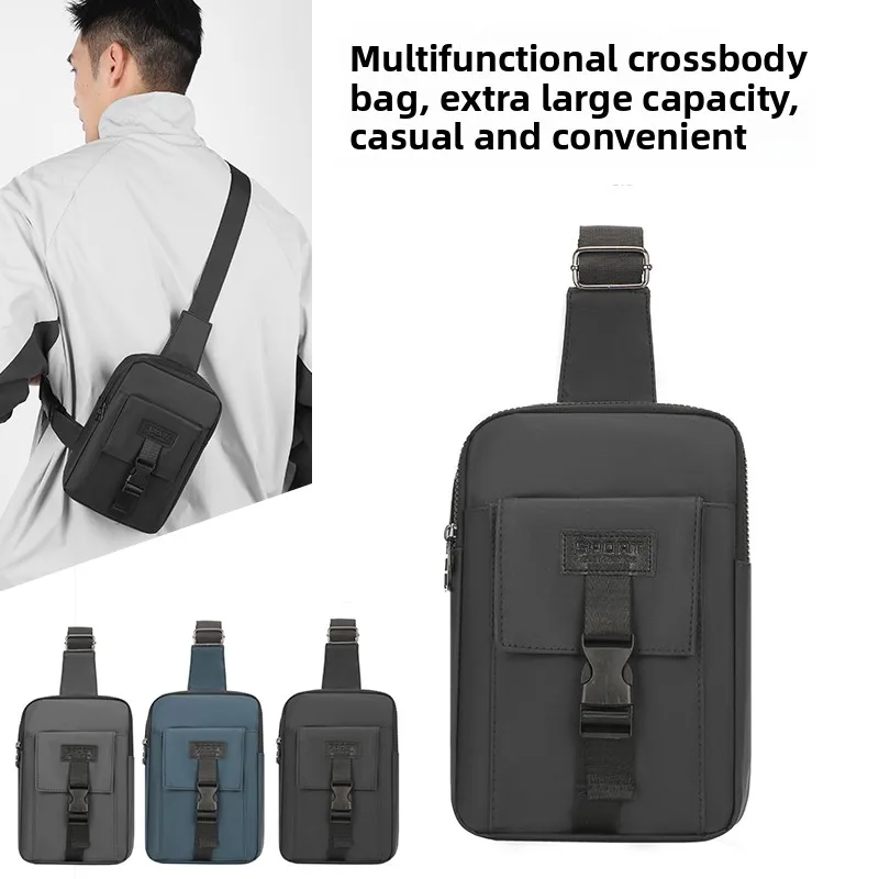 

Multifunctional Chest Bag EDC Sling Backpack Waterproof Tactical Shoulder Bag for Men Outdoor Sports Cycling Travel Best Gifts