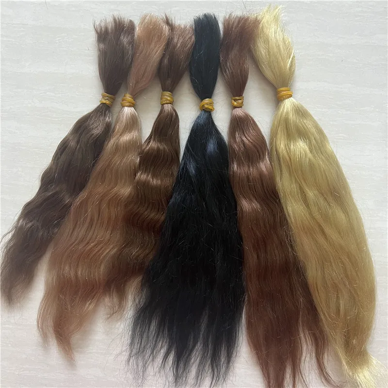 10 Grams / Bag 14 Colors Reborn Baby Dolls Mohair Wig DIY BJD OB11 Doll 1/3 1/4 Pure Mohair Black Gold Hair Wig Accessories