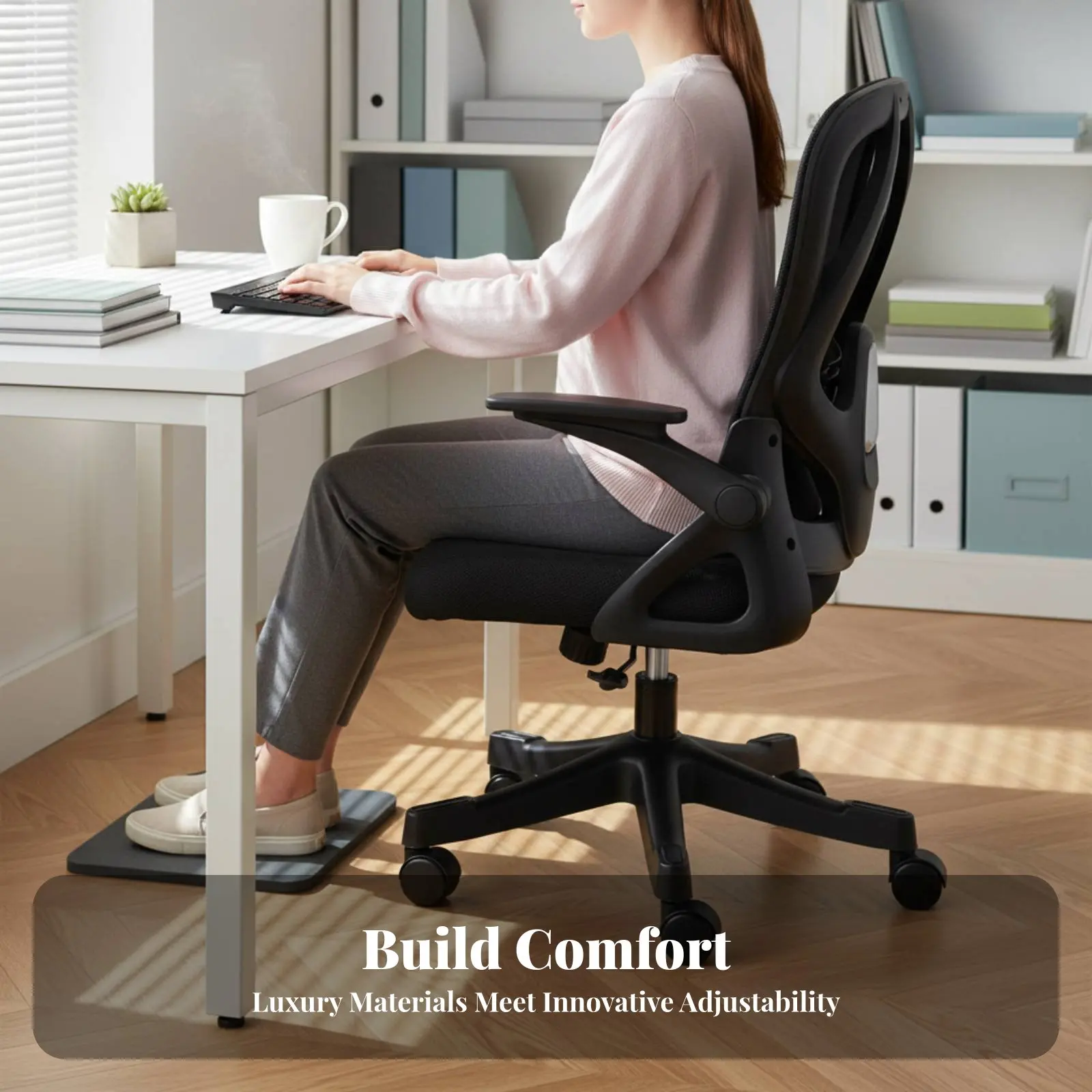 

Cat Ear Gaming Chair Ergonomic Design Office Furniture Height Adjustable Easy Assembly for Students, Adults, Streaming
