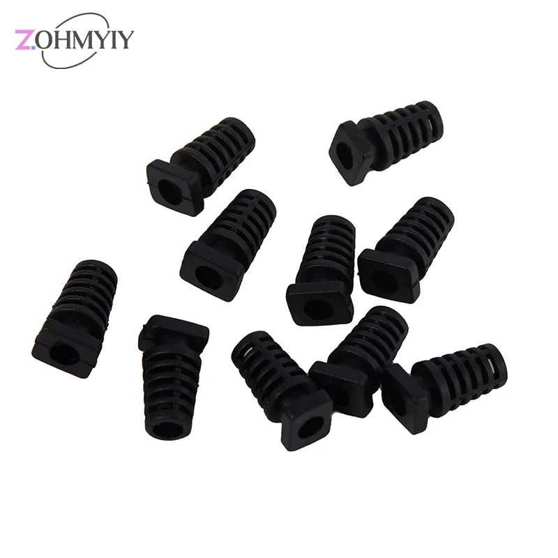 10pcs 4.1mm Cable Gland Connector Rubber Strain Relief Cord Boot Protector Wire Cable Sleeve For Power Tool Cellphone Charger