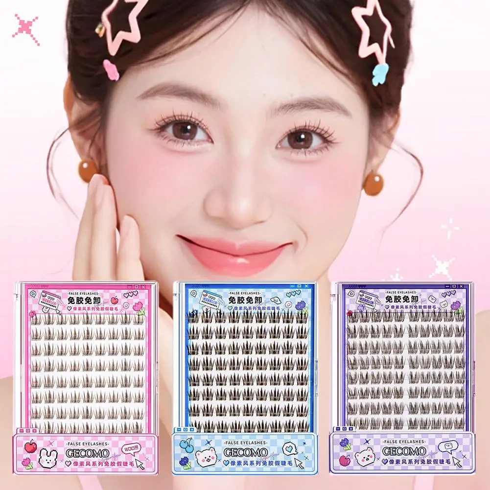 Grote capaciteit Lijmvrije Valse Wimpers DIY Segment Lash Manga Look Natuurlijke Clusters Extension Make Wimpers Tool Q0A6