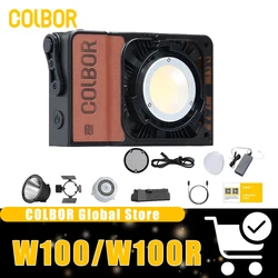 COLBOR Wonder Kit W100/W100R COB Video Light Bi-color/RGB Available Photography Fill Light for Outdoor Studio Vlog Shoot