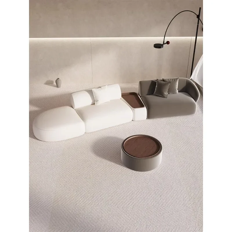 

Curved special-shaped sofa light luxury modern hotel beauty salon club office lounge area