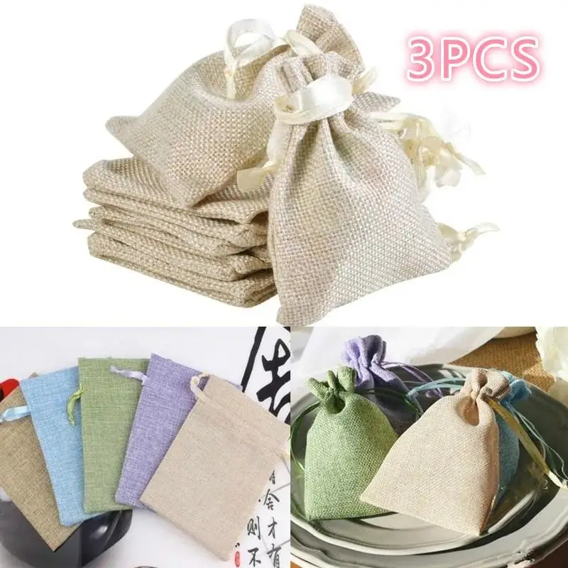 

1 шт., свадебный подарочный пакет, ювелирные изделия, маленькая мешковина, льняной джутовый мешок, сумка на шнурке, разные цвета