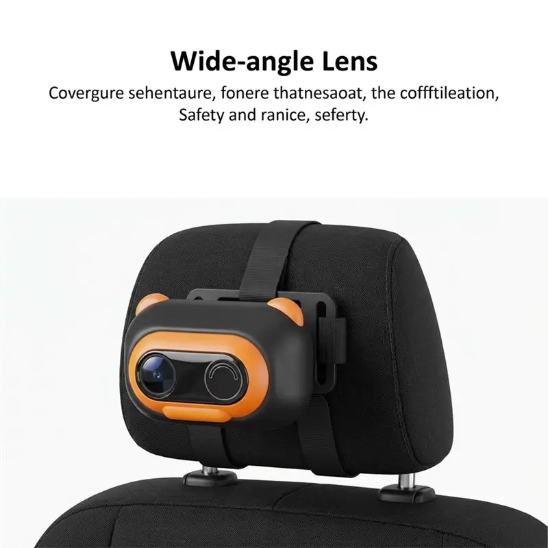ABMR-Car Baby Monitor Wireless Carplay & Android Auto Super Wide Angle Baby Monitor 2.4G+ 5.8G WIFI With Recorder Function