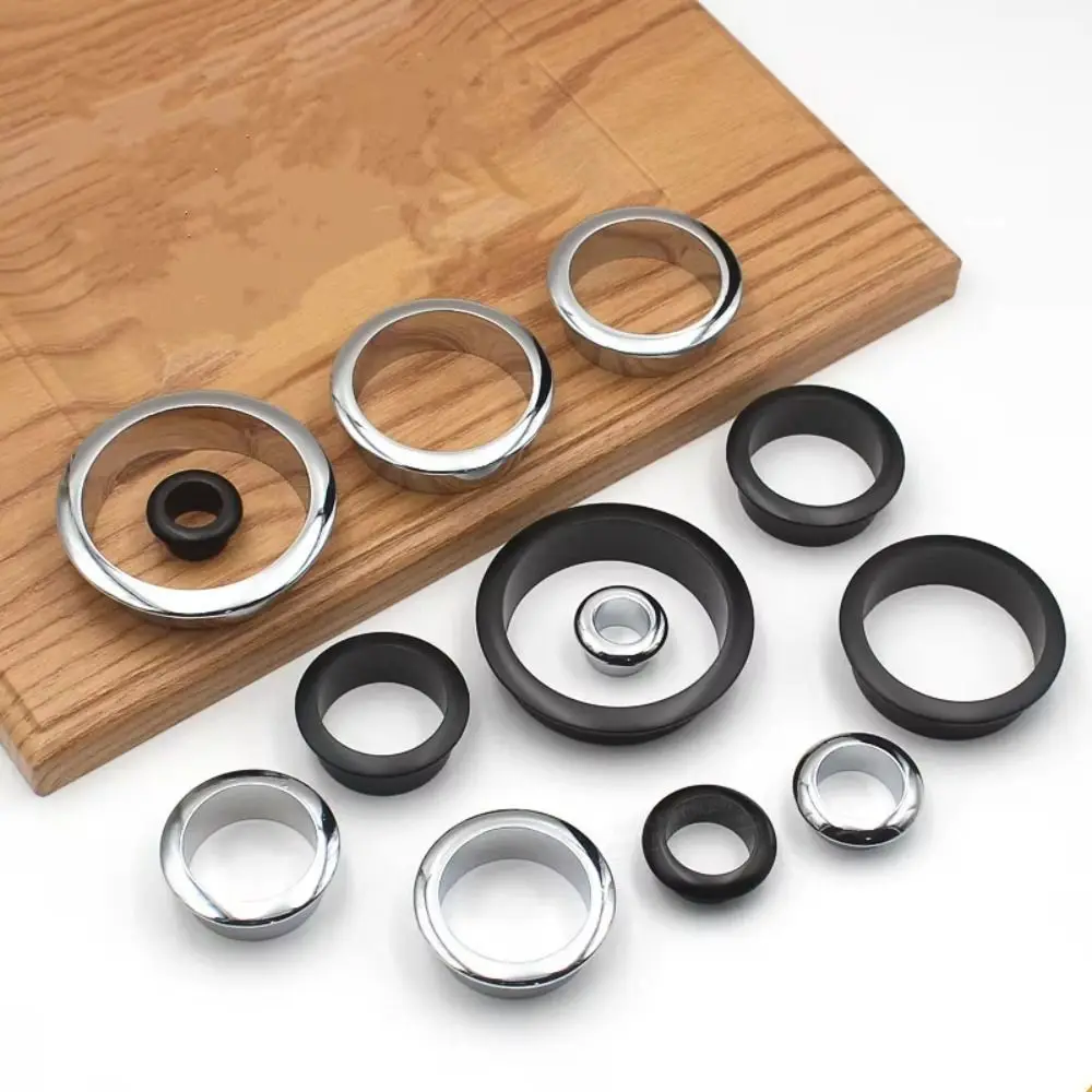 Furniture Hardware Round Cable Hole Cover Zinc Alloy Decorative Line Hole Cover High Quality Table Grommet For Home Office