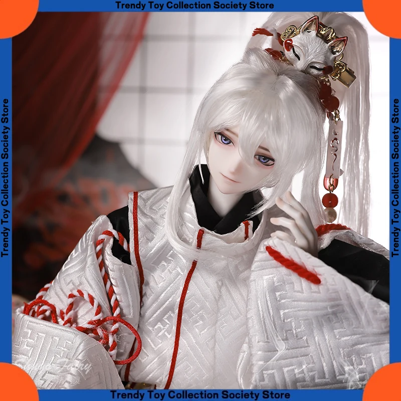 

Japanese-Style Bjd Boy Doll Fox Spirit Theme Handcrafted Customizable Movable Four-Point Joint Toy For Festival Birthday Gift