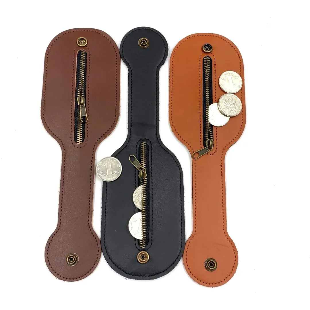KISMISRetro Men Leather Coin Purse Outdoor Utility Anti-lost Multi-Tool Jacksap Wallet Women Fanny Pack Key Holder Case Carteras - view 3