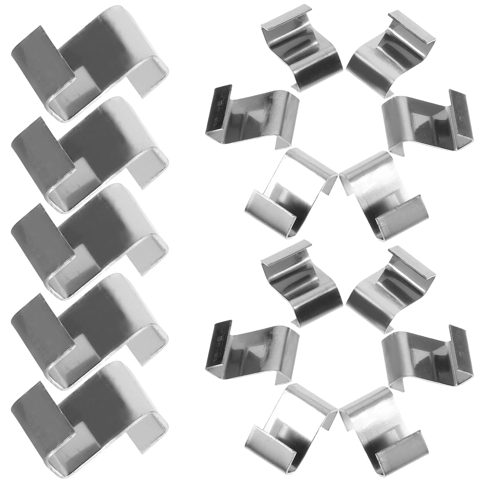 

25 pcs Clips for Greenhouse Rainproof Panels Glass Fixing Durable Stainless W Type Greenhouse Glass Clips Garden Accessories