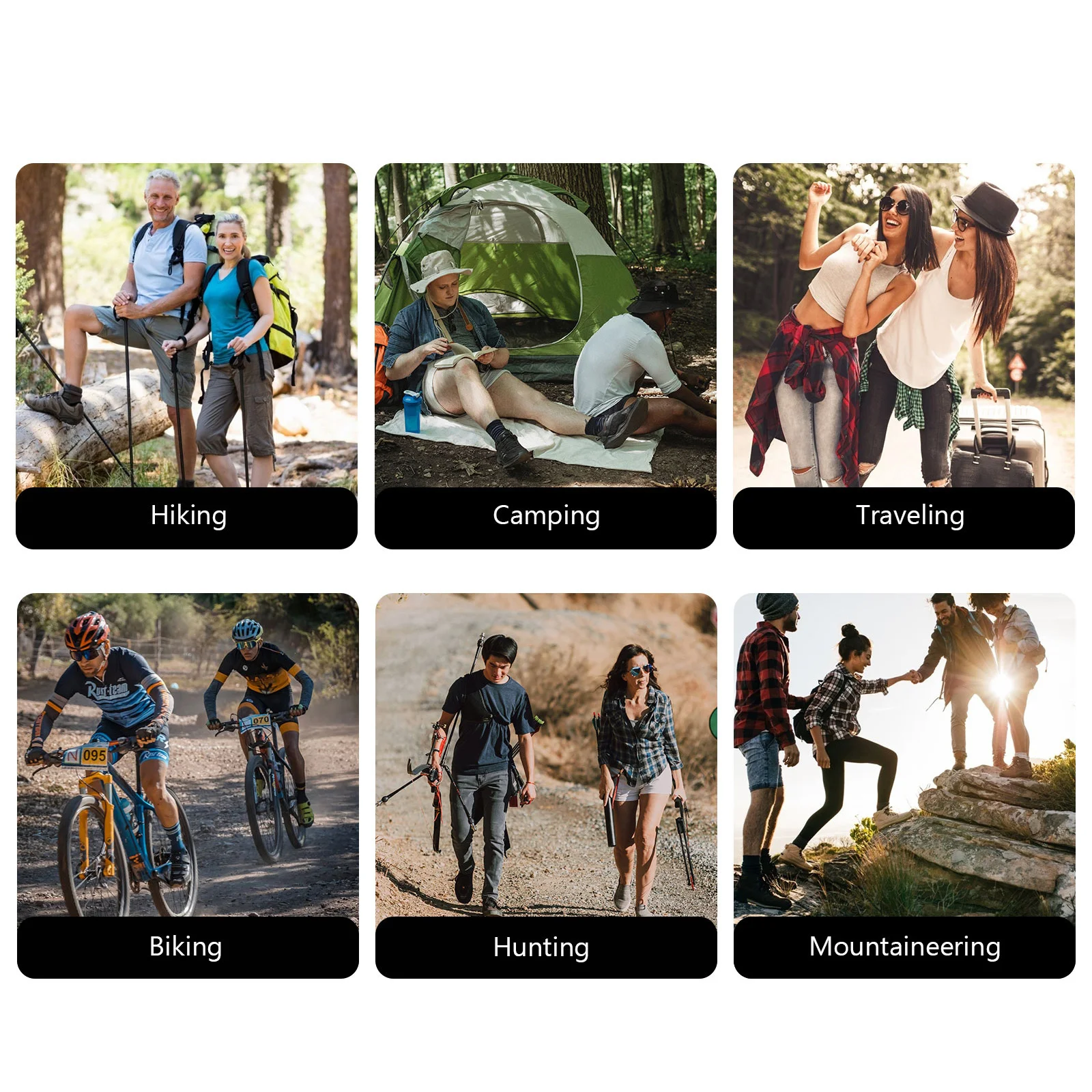 

Foldable Backpack Waterproof Large Capacity Lightweight Outdoor Travel Bag For Hiking Camping Sports Grey Home Daily Use