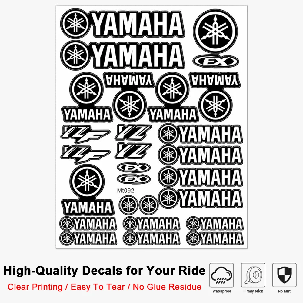 Multi-Purpose Motorcycle Decal Stickers Black White Geometric Pattern Waterproof Vinyl for Scooter Fairing Accessories view 5