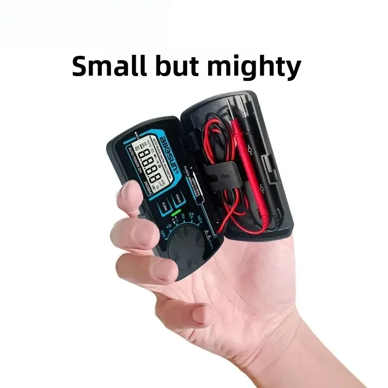 for Portable Pocket Mini Digital Multimeter with Auto-Ranging LCD Display for Electricians and DIY Repair Technicians