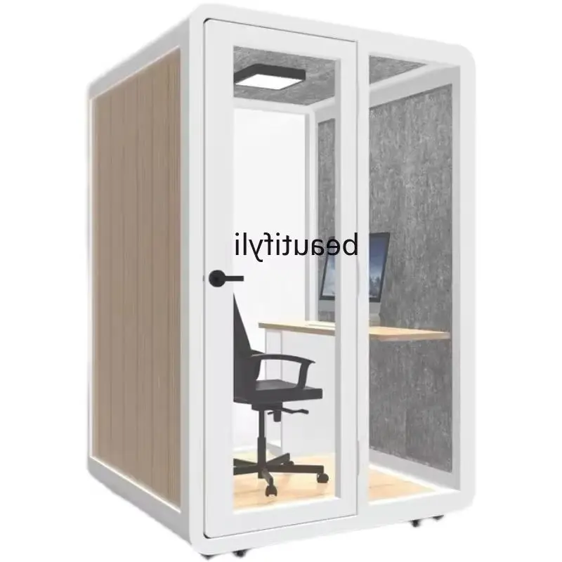 

Soundproof Mobile Phone Booth Room Office Negotiation Room Piano Drum Set Soundproof Cabin Portable Privacy Enclosure