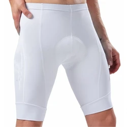 SGCIKER White Cycling Shorts Laser Cut cuff cycle Tights MTB Bike Cloth 9D GEL Pad Ropa Ciclismo Italy Elastic Bottom