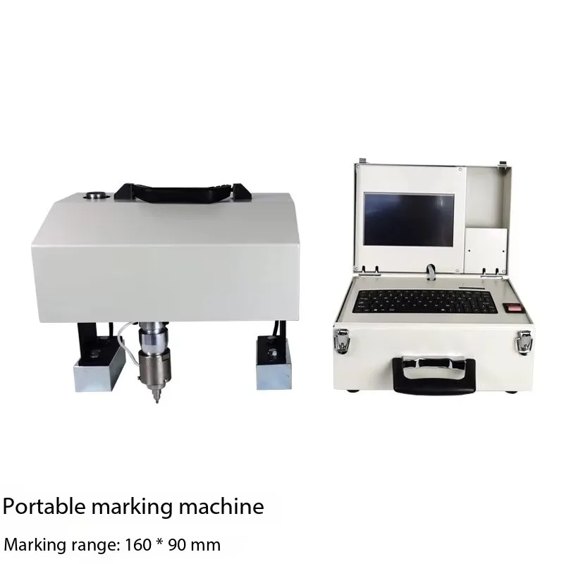 Electric Portable 140*40mm 160*90m Metal Engraving Machinery Chassis VIN Number Pneumatic Handheld Dot Peen Marking Machine
