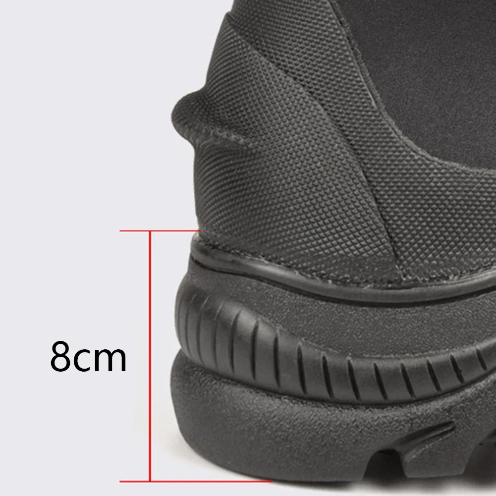 2pcs Shoes Thick-soled Vulcanized Shoes Neoprene Diving Boots 5m Water Shoes Wetsuit Booties With Non-slip Rubber Soles Parts