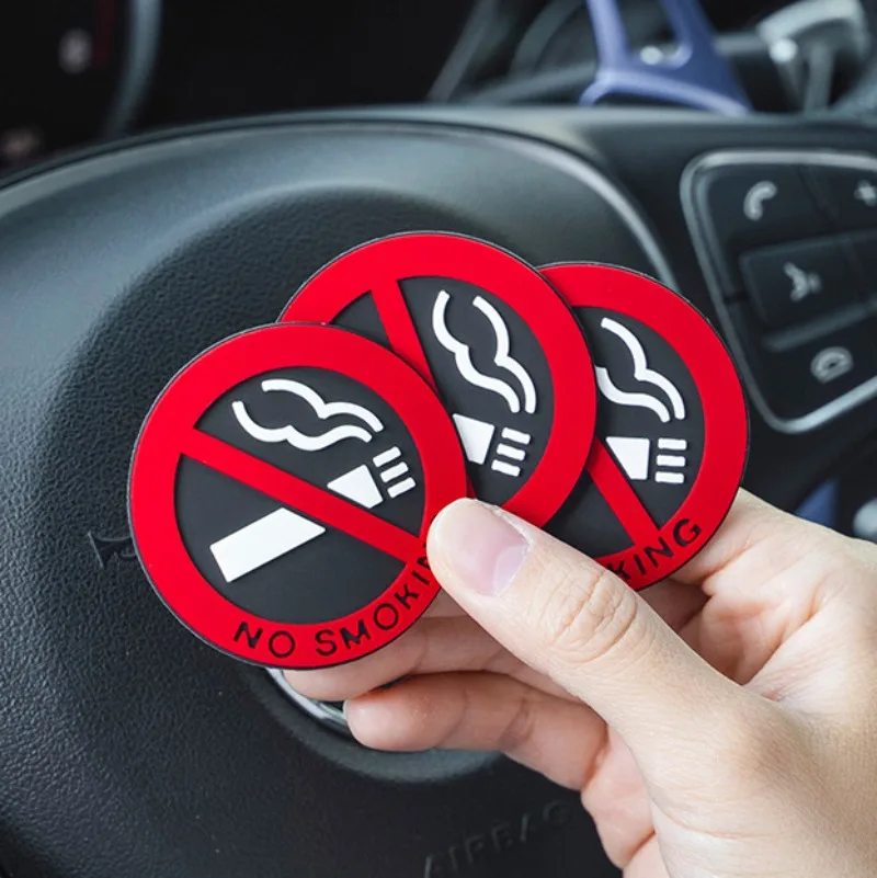 No Smoking Car Sticker Taxi Interior Self Adhesive Sign Decal Prevent Smoking in Your Car 5 Piece No Smoking Stickers