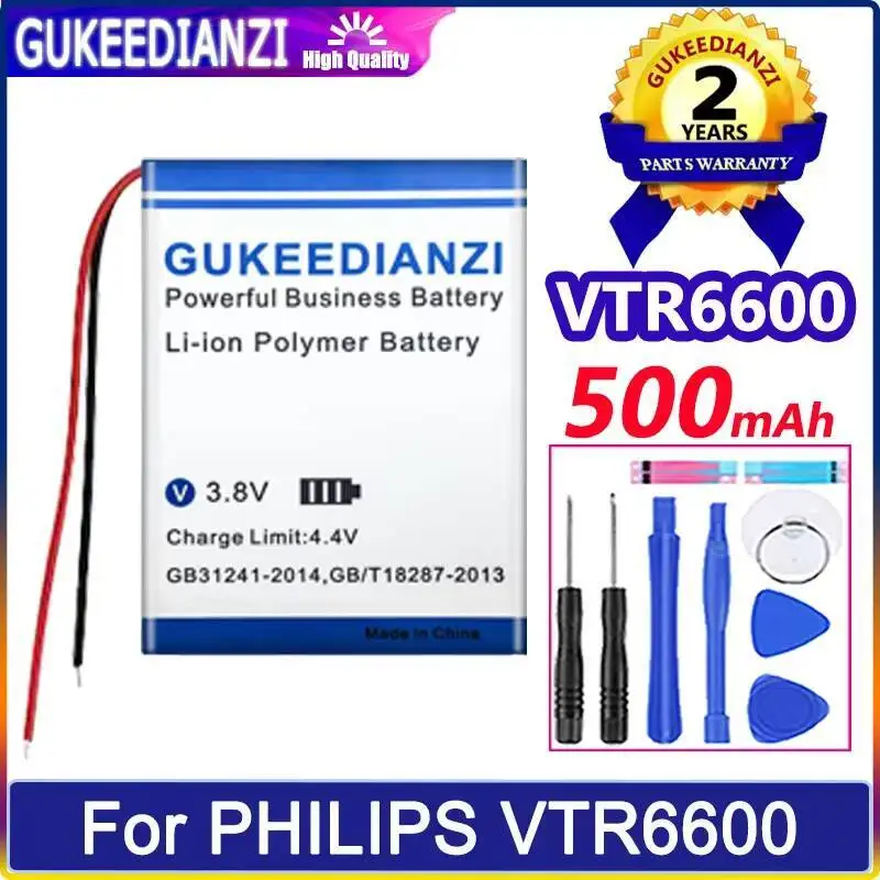 

Voice Recorder Battery Long Lasting 500Mah For Philips VTR6600