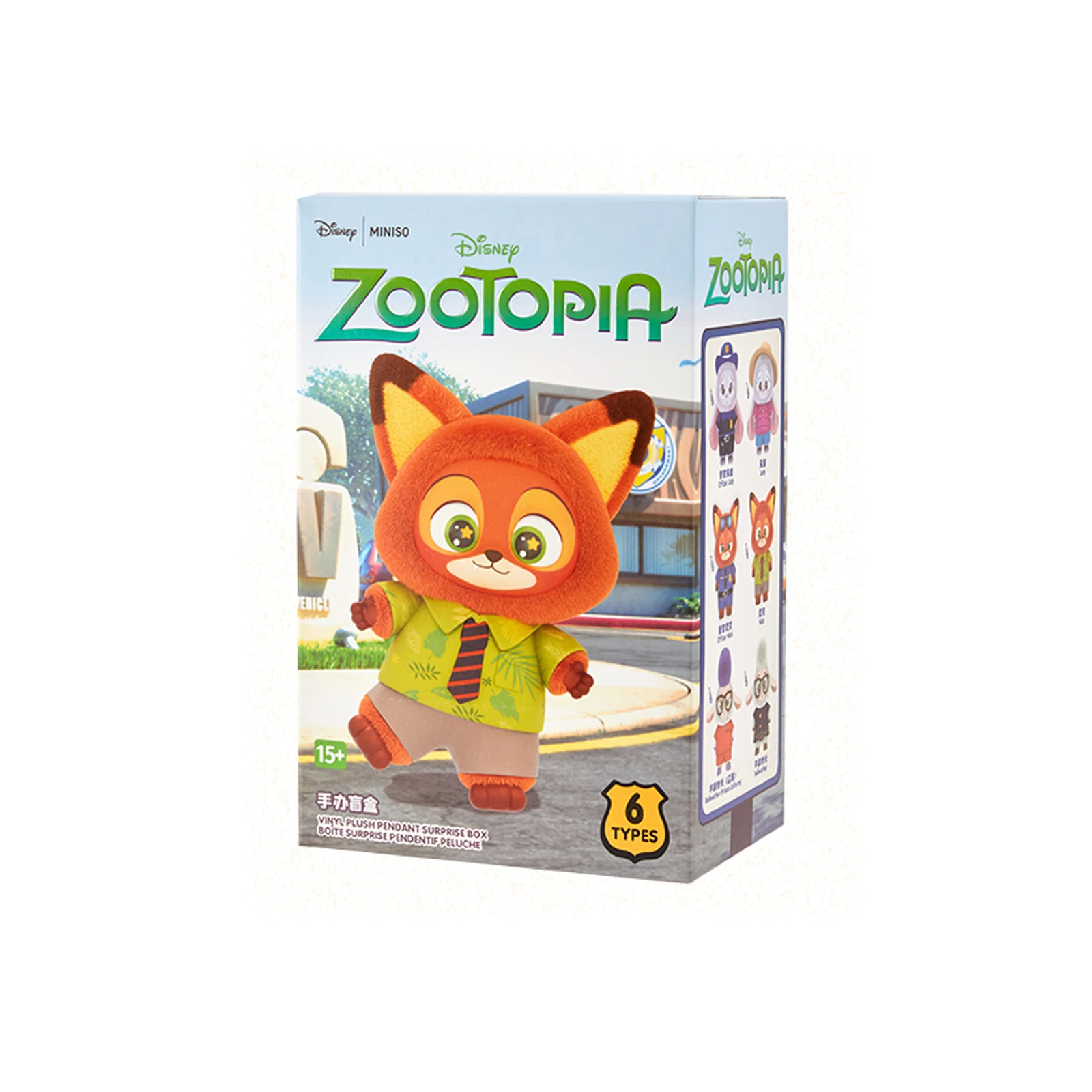 MINISO Disney Zootopia Blind Box Vinyl Pluche Figuur Schattige Judy Nick Collectiepop Mystery Box Bureau Decoratie Speelgoed