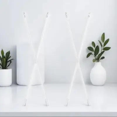 4 قطعة إكسسوارات الستائر عصا عمودية عمودية استبدال الستائر الطويلة قضيب سحب للمنزل مكتب فندق أداة بلاستيكية قوية