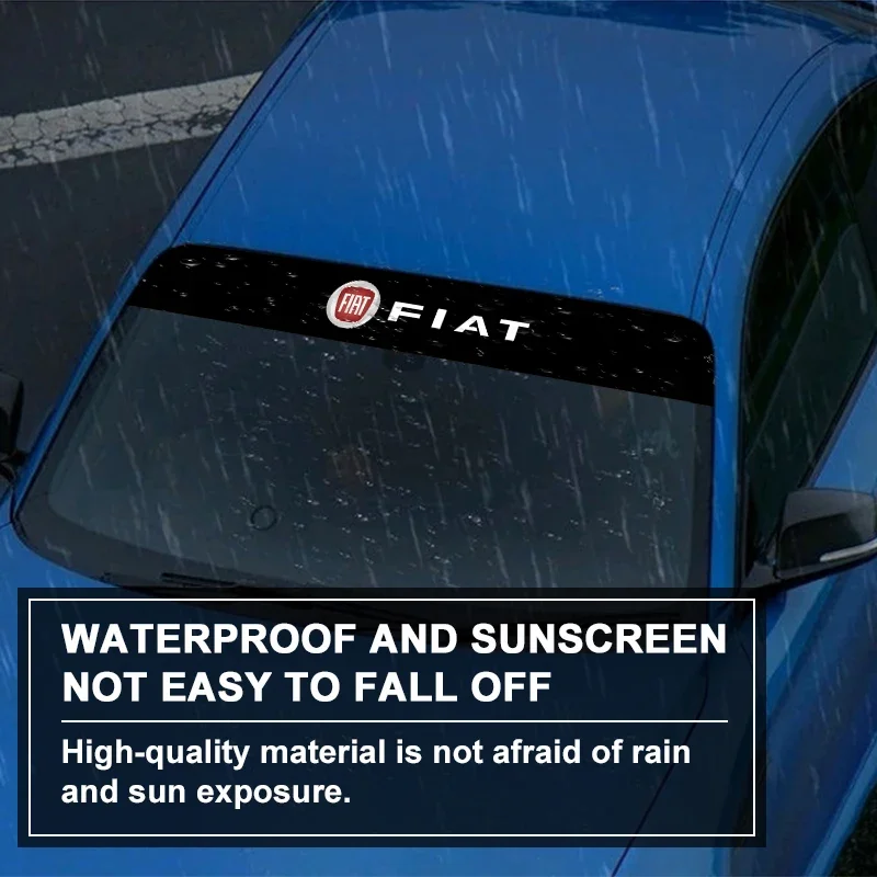 ملصقات مظلة السيارات الزجاج الأمامي للسيارات ديكور لشركة فيات 500 غراندي ستيلو فريمونت بونتو أسترا برافو دوكاتو باندا أبارث #5