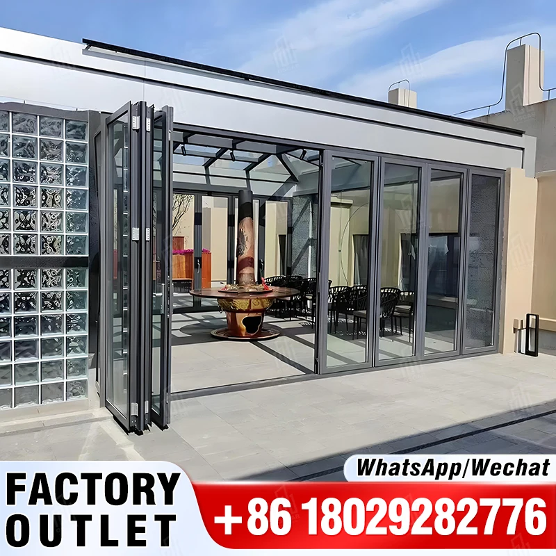 Steel Sliding Folding Door for Warehouse China Manufacturer