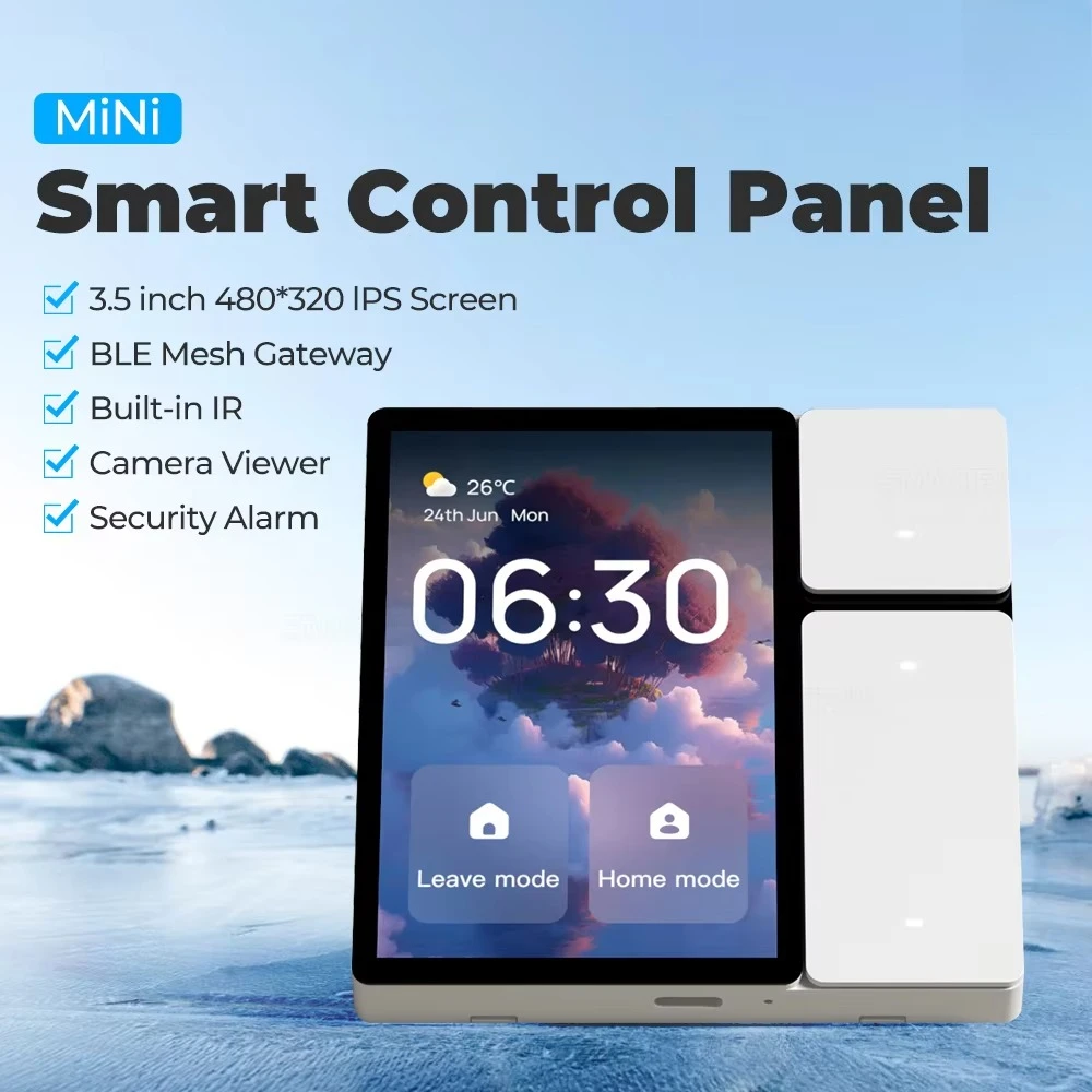WiFi Smart Touch Screen Control Panel Built-in IR Gateway, Multi-function Home Center Hub
