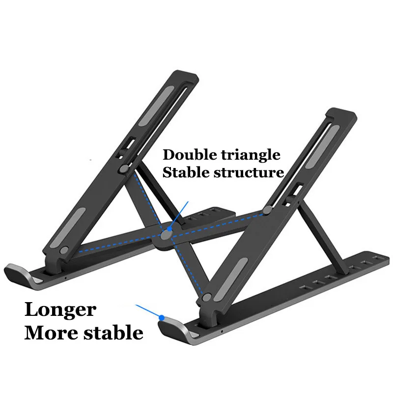 ABS Portable Foldable Tablet Computer Laptop Stand for Macbook Apple Air Pro Lenovo Bracket Universal Pad PC Adjustable Holder