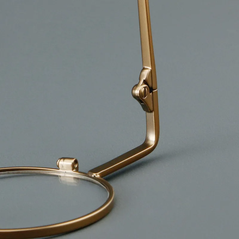 Comfort ultraleggero Rotondo da uomo Montature in vetro piccole Lega di titanio Blocco della luce blu Vetro da lettura con prescrizione personalizzata