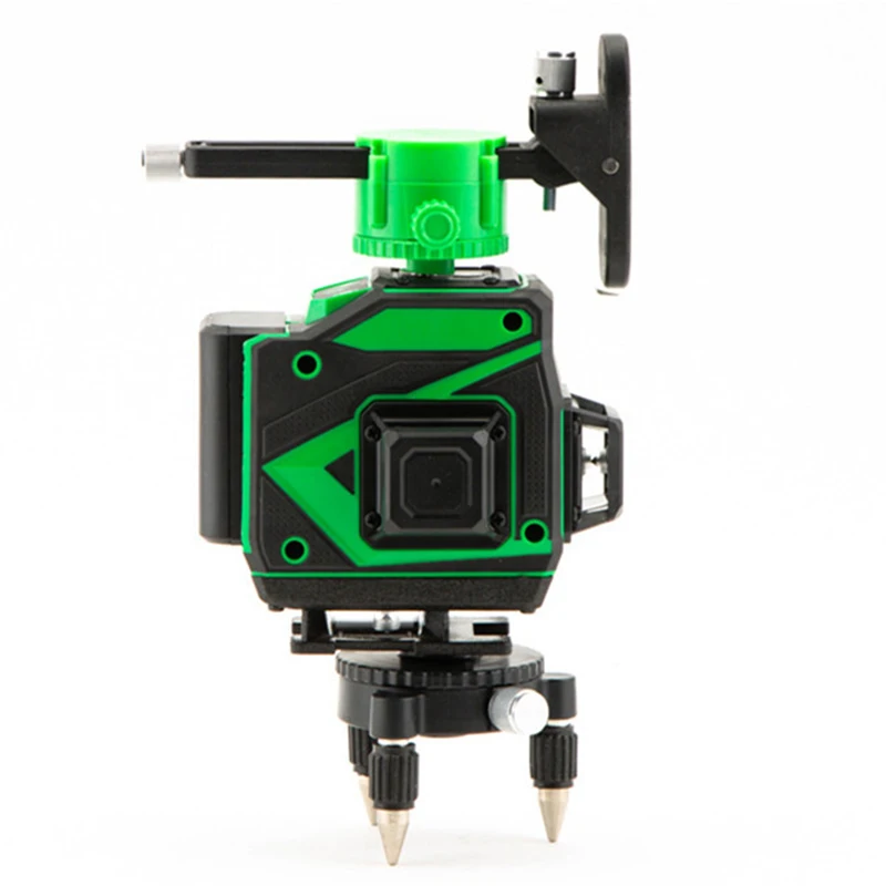 4D Self-leveling 360 Laser level 12 Lines Green Horizontal And Vertical powerful optical leveler construction tools tripod