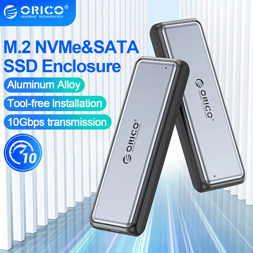 

Корпус SSD ORICO M.2, NVMe, SATA, 10 Гбит/с