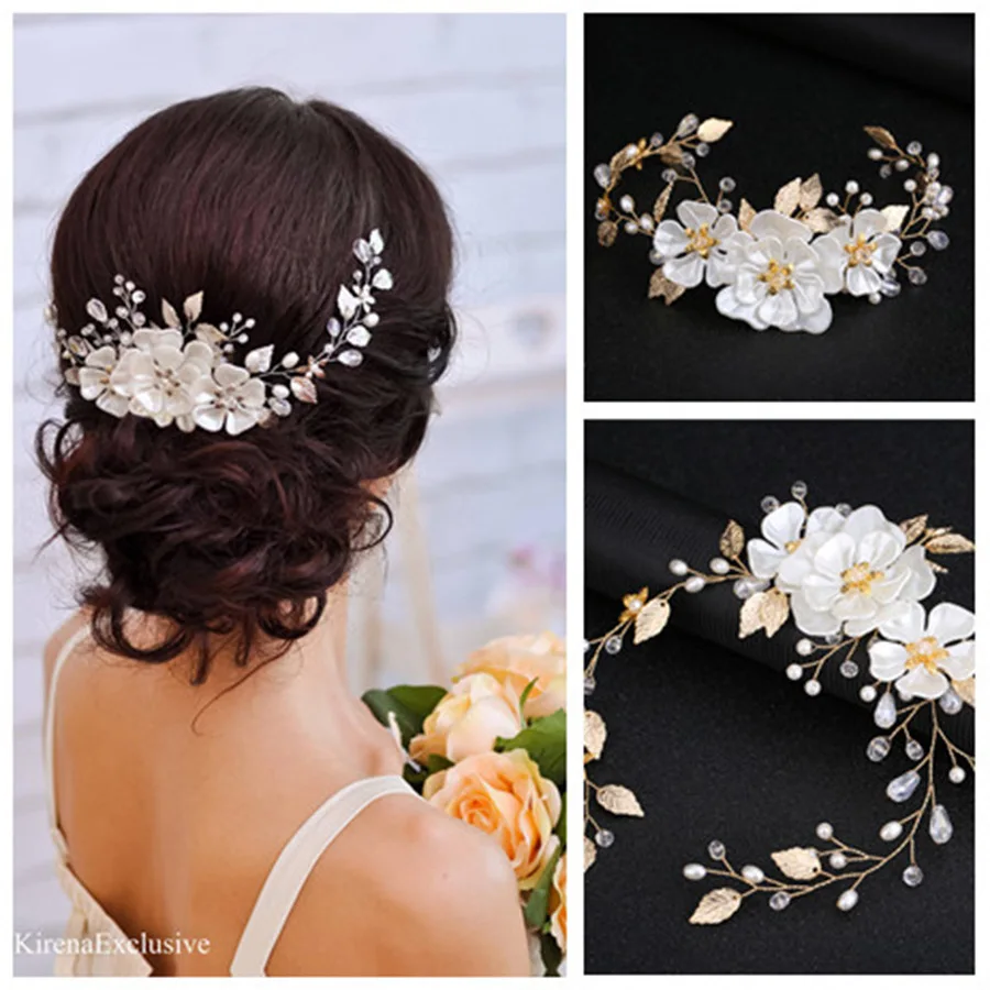 Accessori per capelli con fascia per capelli in cristallo di perle per le donne fascia per capelli accessori per matrimoni fascia per capelli sulla