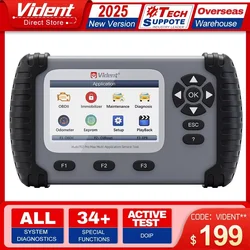 Vident IAuto702Pro MAX Full System Car Diagnostic Tools Professional Key Programmer 34 Resets ECU Coding Lifetime Free Update