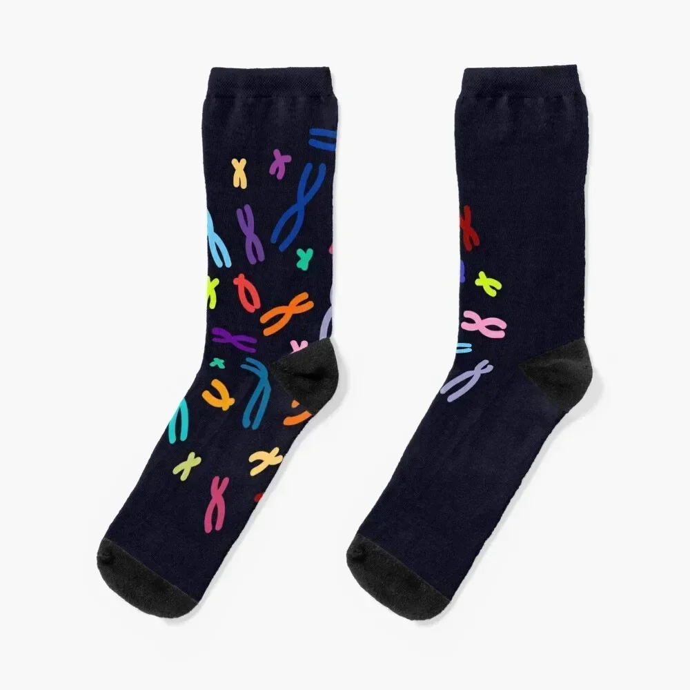 Color Coded DNA Socks crazy cute Novelties Men's Socks Women's