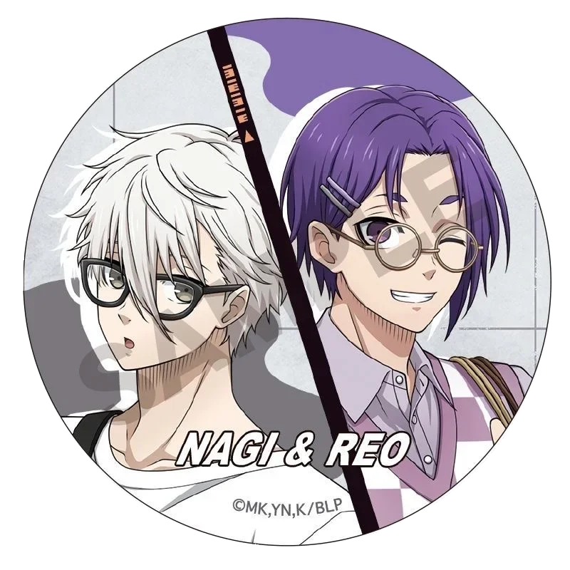 

Anime BLUE LOCK Chigiri Hyoma Nagi Seishiro Cosplay Holiday Glasses Ver Laser Badge Ambitus Gift