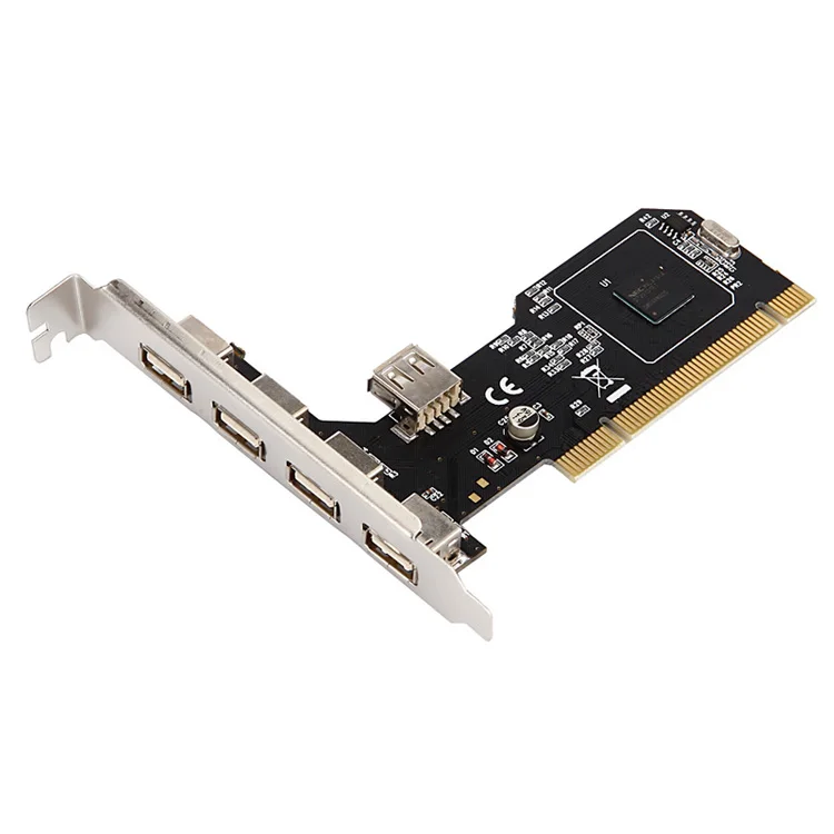 

2 шт. 5 портов USB 2.0 в PCI конвертер NE C/D720101 4-портовый внешний USB 2.0 + 1 порт Внутренняя карта расширения USB 2.0 Добавить карту
