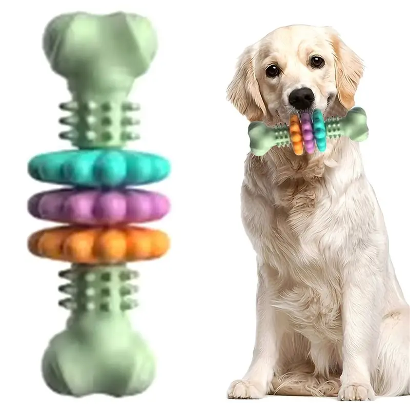ABJO-Dog مجموعة عظام متعددة قطع اللحوم نوع العظام كلب مضغ الأسنان مقاومة لدغة الإمدادات