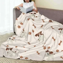 Jack Russell Terrier Dog Blanket Pet Camping Flannel Throw Blanket Soft Durable Living Room Design Bedspread Gift Idea