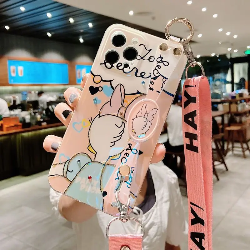 Disney Desmini Kawaii mobile phone case suitable for 15PROMAX 15 14PROMAX 13 Cartoon cute mobile phone case gift wholesale